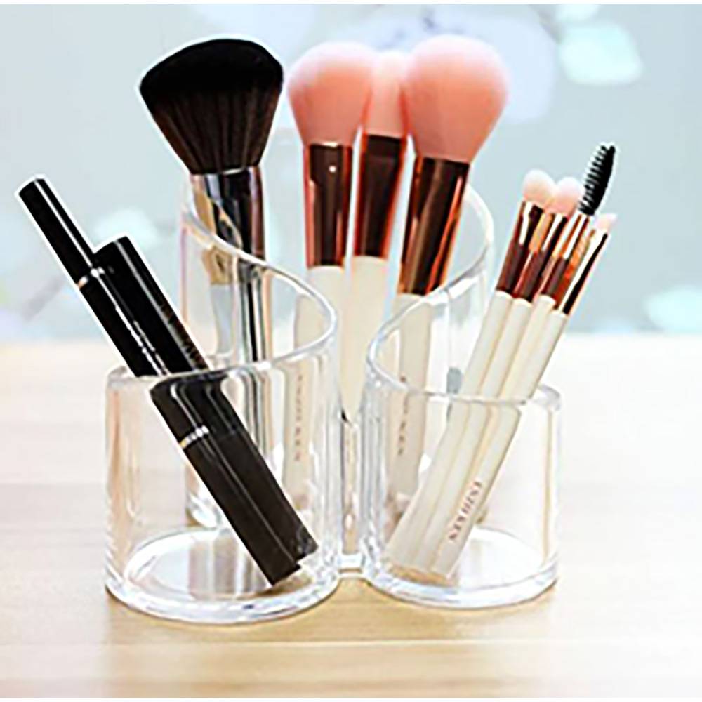 Dare Win Store - Boîte de rangement ronde pour maquillage 3 emplacements - Imagen 2