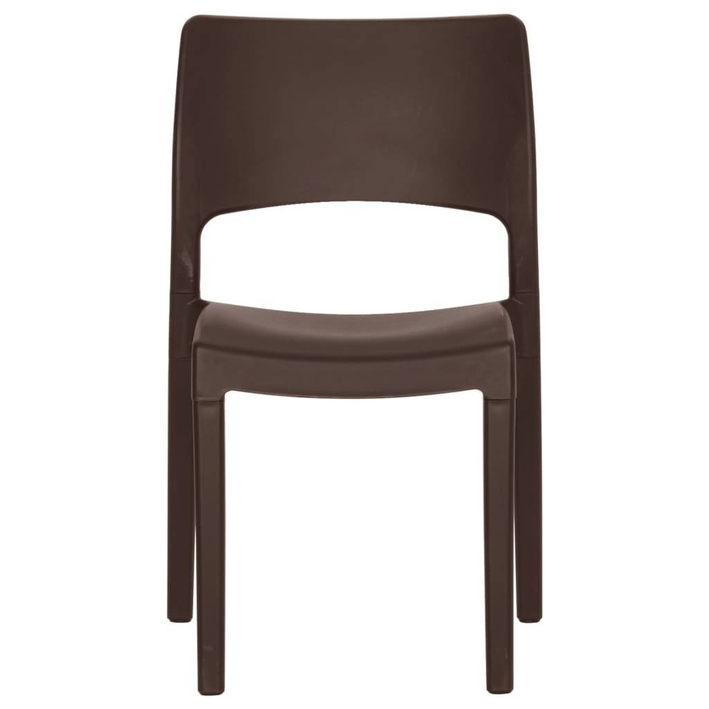 Prolenta Premium - Chaises de jardin polypropylène marron 50 x 51 x 82 cm - Prolenta premium p362.4 - Image 4