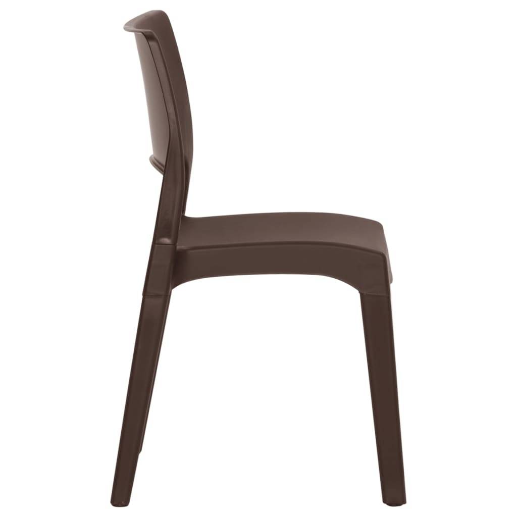 Prolenta Premium - Chaises de jardin polypropylène marron 50 x 51 x 82 cm - Prolenta premium p362.4 - Image 5