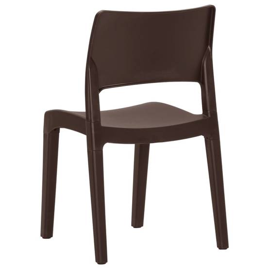 Prolenta Premium - Chaises de jardin polypropylène marron 50 x 51 x 82 cm - Prolenta premium p362.4 - Image 6