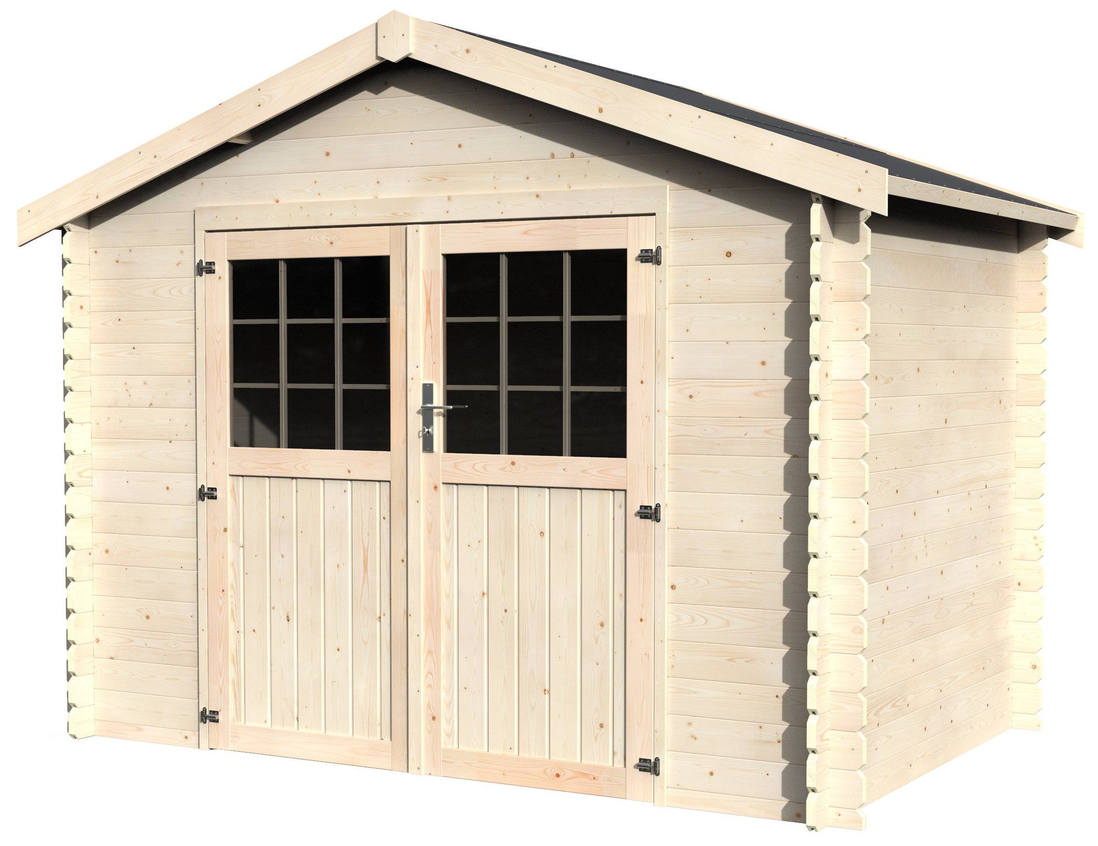 Decor et Jardin - ABRI DE JARDIN BOIS FLORINE - 4,70 m² - Ep : 28 mm - 2,98x1,98 - couleur naturel - Décor et Jardin - Imagen 1