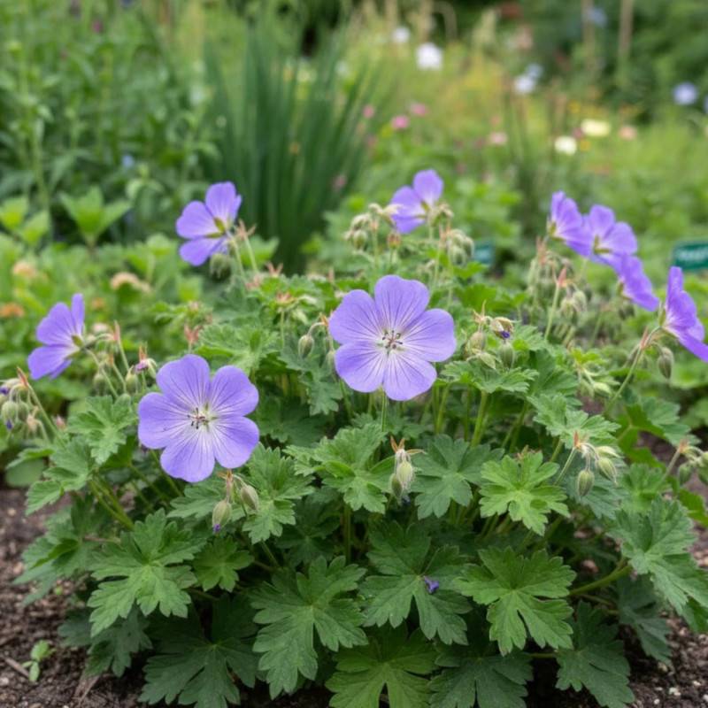 Géranium vivace Azure Rush à fleurs Bleue/Violette - feuillage Persistant - Godet