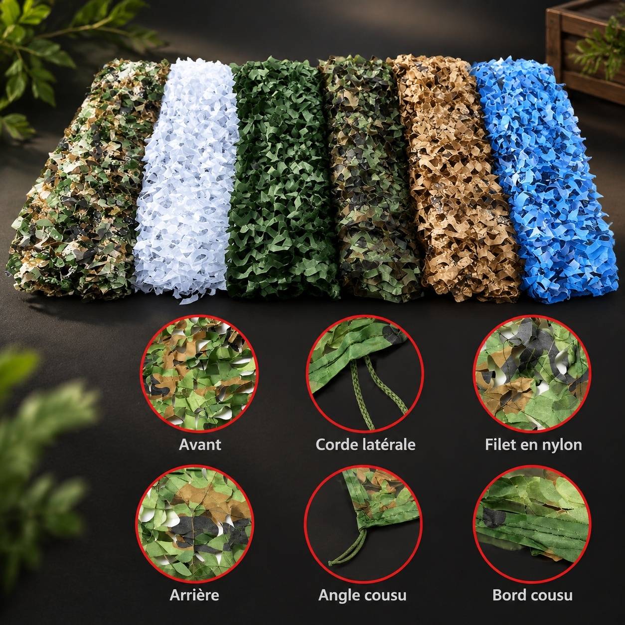 Filet Camouflage Protection Solaire Imperméable pour Abri Camping - Image 4