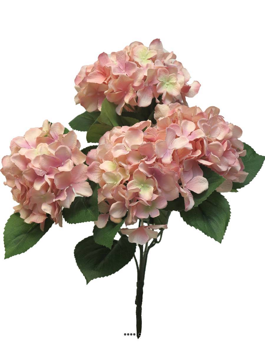 Artificielles - Bouquet d&rsquo;Hortensia artificiel en branche, H 45 cm Rose - BEST - couleur: Rose - Imagen 2