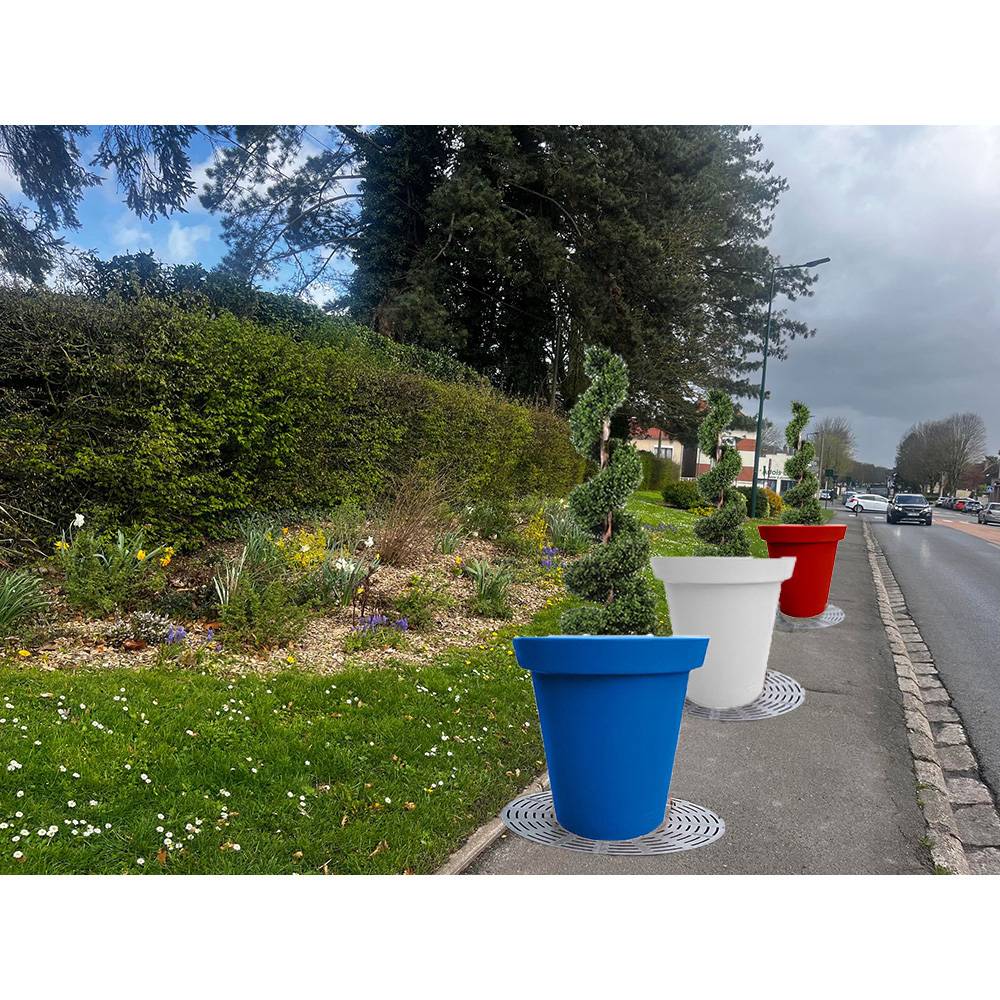 Pots de fleurs rond xxl delight 760l france 2024-lot de 3 - Image 3