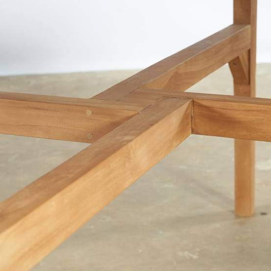 Table de jardin ronde en teck 150 cm Roxan - Image 4