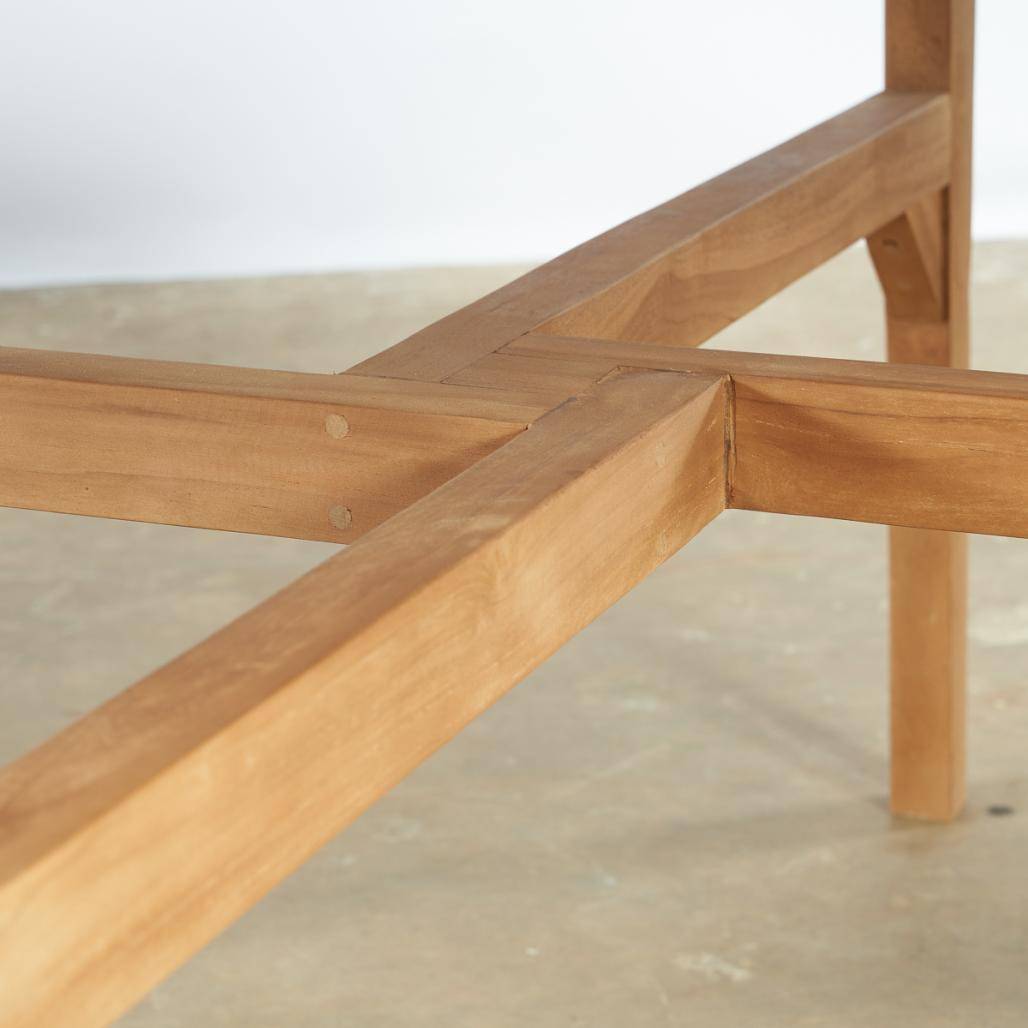 Table de jardin ronde en teck 150 cm Roxan - Image 4