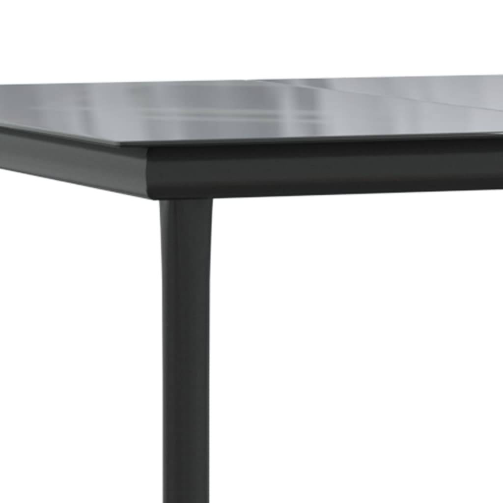 Vidaxl - Ensemble à manger de jardin 3 pcs noir textilène et acier vidaXL 3200682 - Image 4