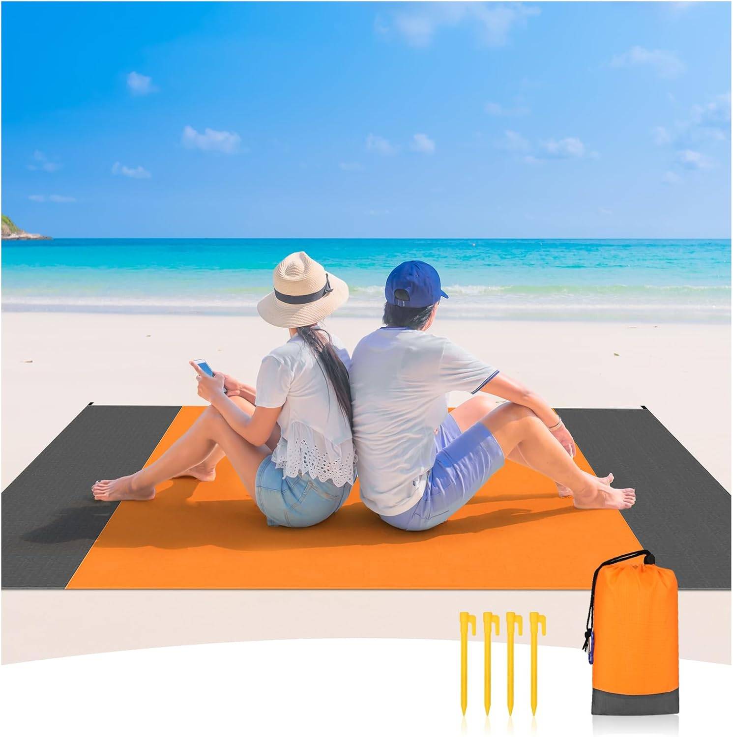 VPB Couverture de plage, tapis de pique-nique, imperméable