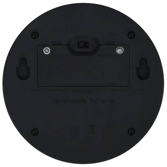 Lampe d'extérieur - Lampe de jardin solaire murale à LED 12 pcs Rond Noir - Image 8