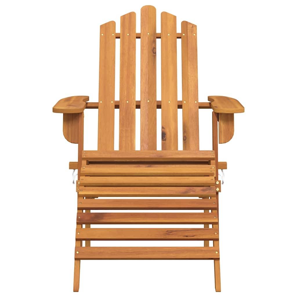 Vidaxl - Chaise de jardin Adirondack et repose-pied Bois d'acacia massif vidaXL 316831 - Imagen 10