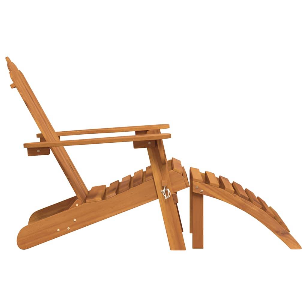 Vidaxl - Chaise de jardin Adirondack et repose-pied Bois d'acacia massif vidaXL 316831 - Imagen 6