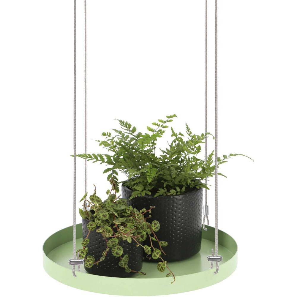 Esschert Design - Support à plantes rond à suspendre vert Diamètre de 24 cm Esschert's Garden - Imagen 2