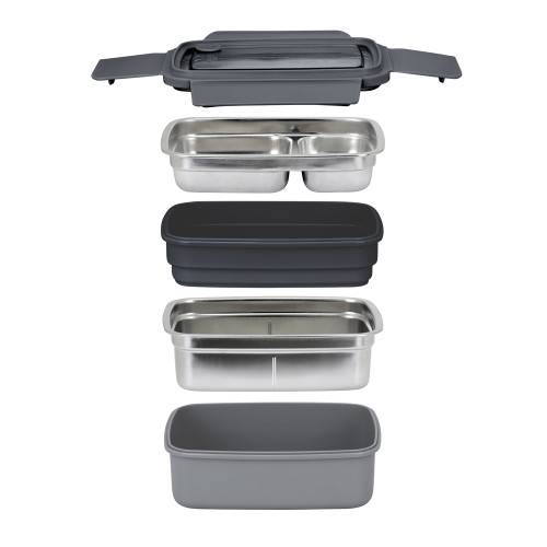 Livoo - Lunch Box isotherme compacte GRISE - Imagen 2