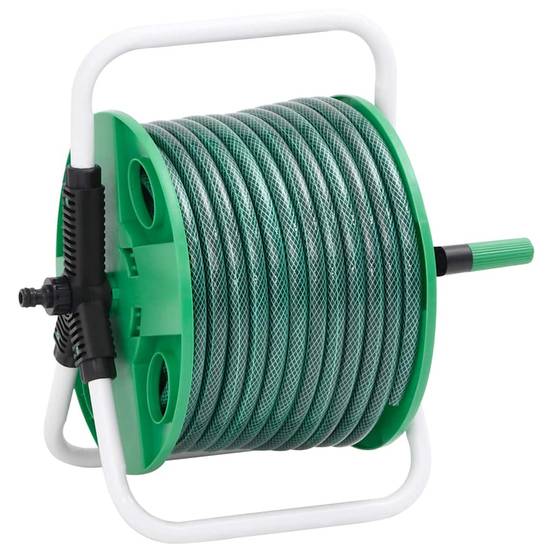 PANGIVO - Enrouleur de tuyau acier et plastique vert 40 x 30 x 41 cm - PANGIVO - Image 1