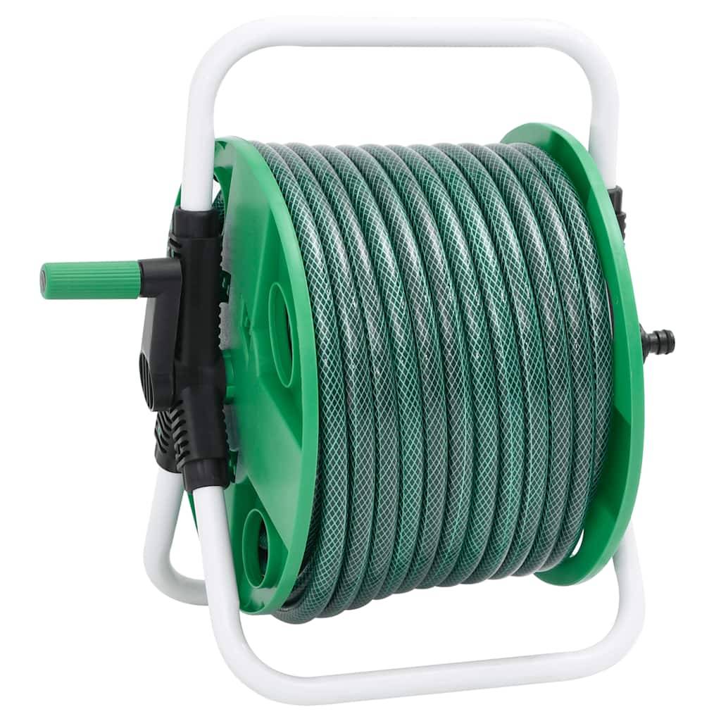 PANGIVO - Enrouleur de tuyau acier et plastique vert 40 x 30 x 41 cm - PANGIVO - Image 4