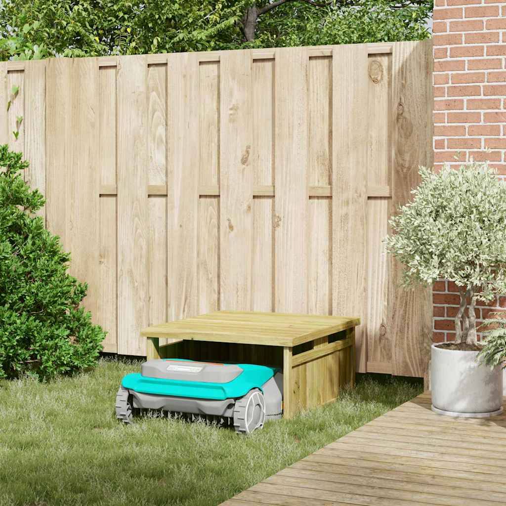 PANGIVO - Garage pour tondeuse bois de pin marron 73.5 x 81.5 x 38.5 cm - PANGIVO - Image 4