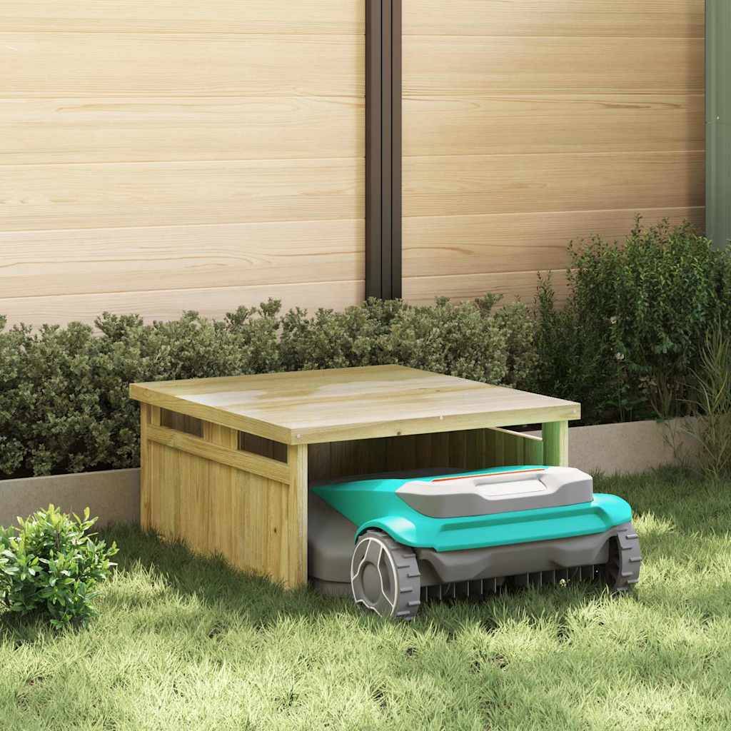 PANGIVO - Garage pour tondeuse bois de pin marron 73.5 x 81.5 x 38.5 cm - PANGIVO - Image 1