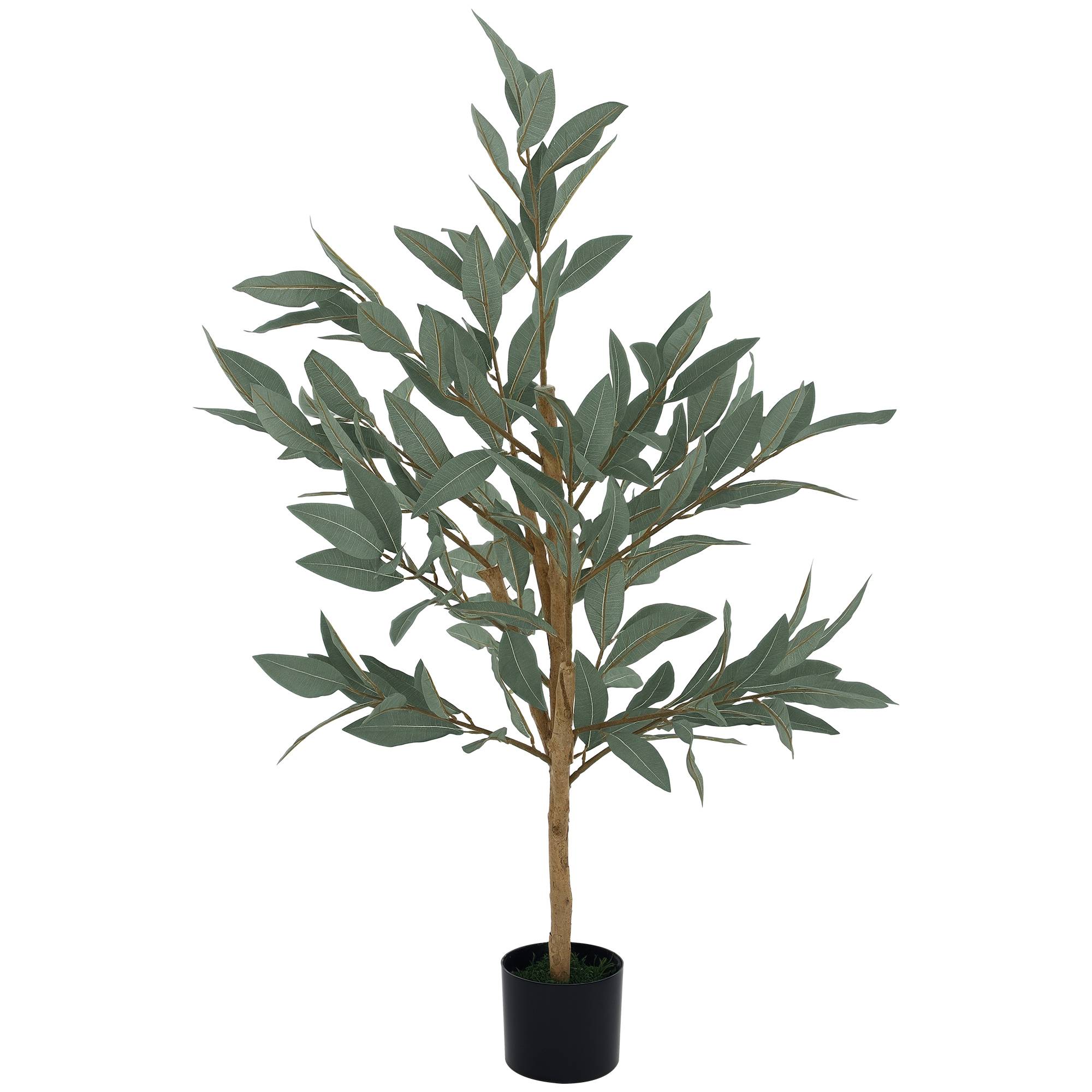 Laurier artificiel 120 cm vert pour maison, bureau, balcon ou chambre - Image 1