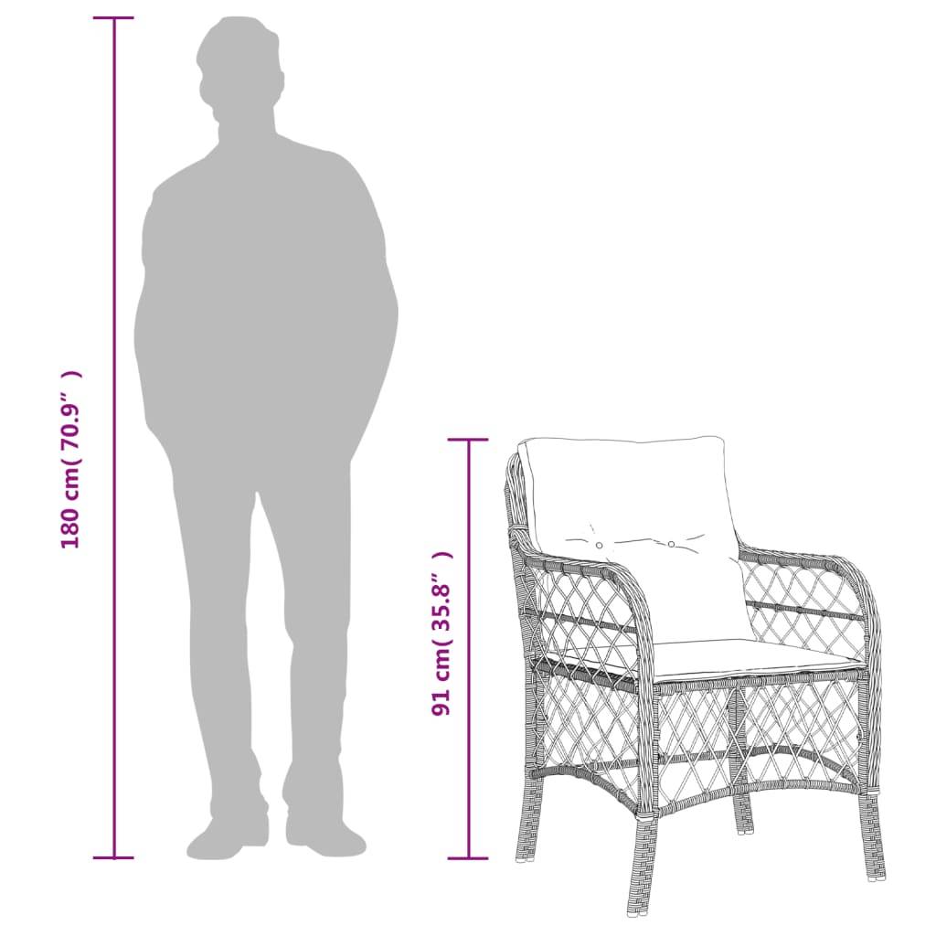 Table et Chaises de Jardin 6 Personnes Résine Noire Plateau Bois Acacia 190cm – ComfortXL Outdoor Living - Image 8