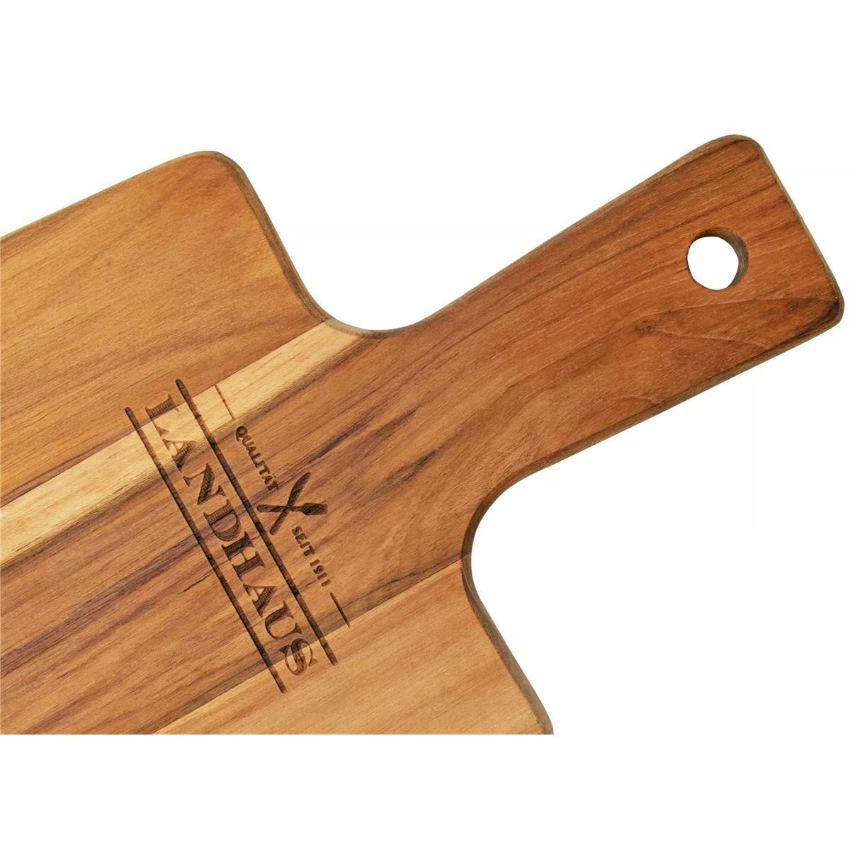 Planche de service en Teck L48 x l19 x H1,8 cm - Image 3