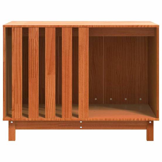 Maison Chien Pin Massif Design Moderne Abri Intérieur Durable Brun - ComfortXL Outdoor Living - Image 5