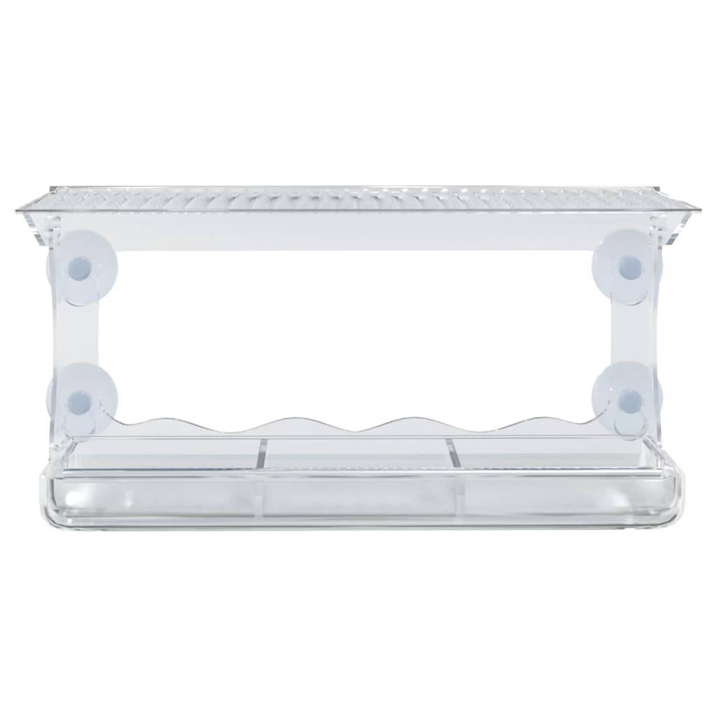 Lot de 2 Mangeoires de fenêtre pour oiseaux Acrylique transparent à ventouses – ComfortXL Pet Living - Image 4