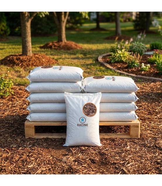 Paillage fibres de peuplier bio protection du sol 10x50L RACINE PRO81-10x50 - Image 1