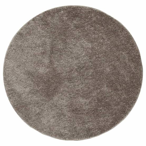Tapis Rond ShaggyMoelleux Lavable Antidérapant pour Salon Chambre Gris Ø 100 cm – ComfortXL Outdoor Living - Image 2
