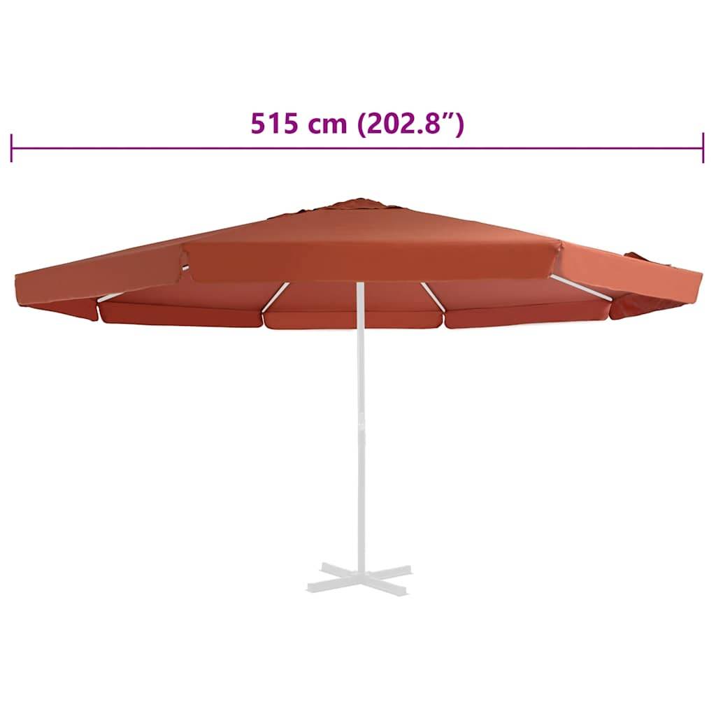 Vidaxl - Tissu de remplacement de parasol d'extérieur Terre cuite 515 cm vidaXL 312543 - Image 3