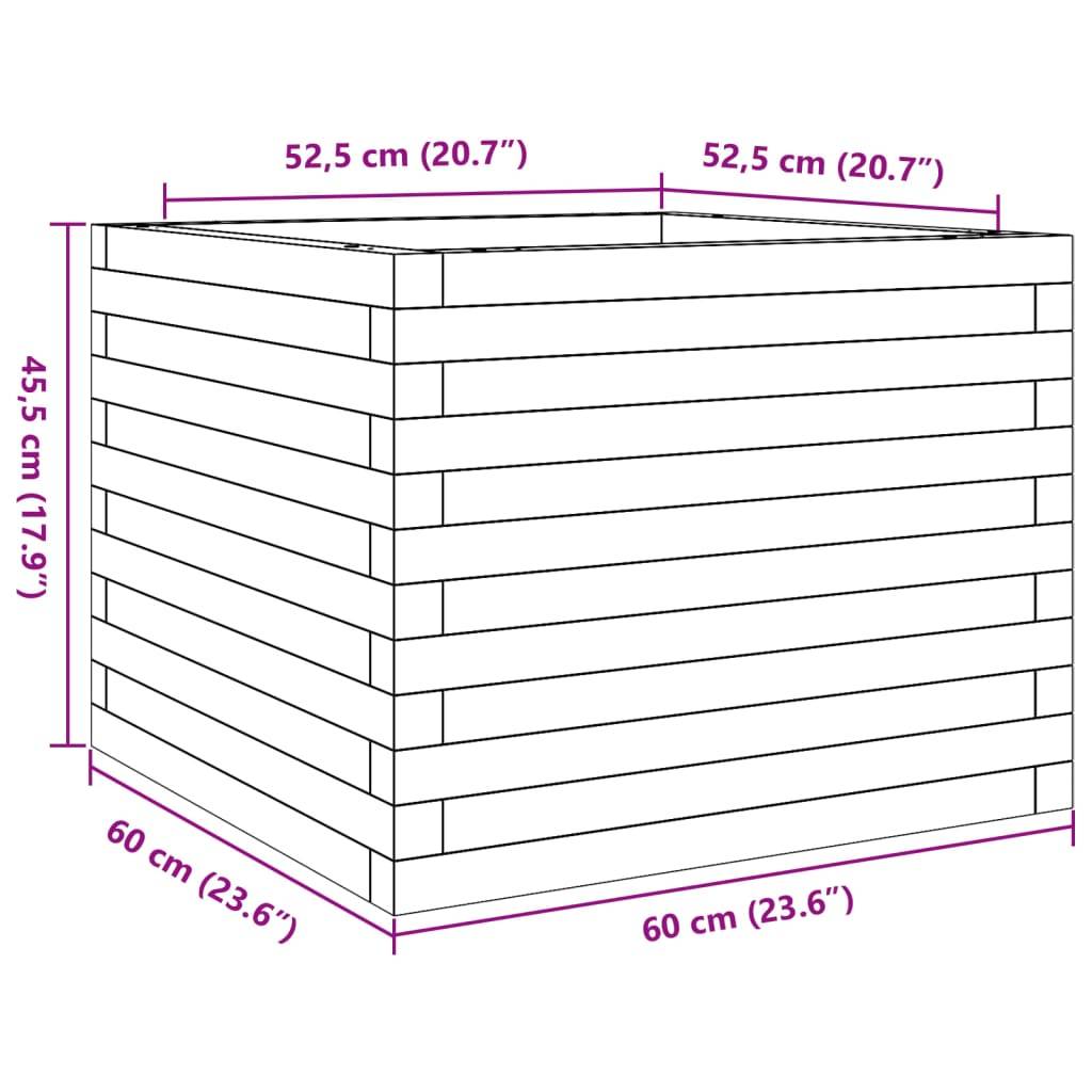 Maison Chic - Jardinière, Bac à fleurs, Pot de fleurs 60x60x45,5 cm bois de pin massif - Imagen 9