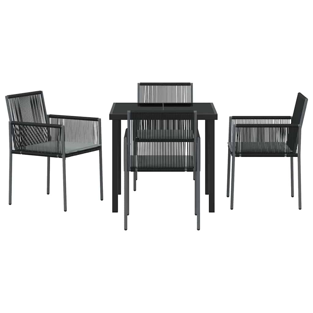 ComfortXL - Salon de Jardin 4 Places Résine Tressée Table à Manger et 4 Fauteuils pour Extérieur Noir – ComfortXL Outdoor Living - Image 7