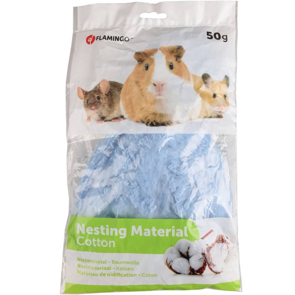 Lit douillet Matériaux de nidation coton 50 g couleur aléatoire pour rongeur - Image 4