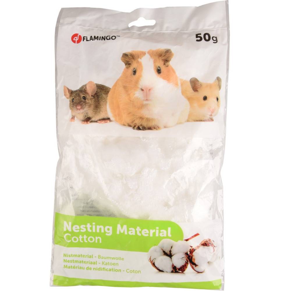 Lit douillet Matériaux de nidation coton 50 g couleur aléatoire pour rongeur - Image 3