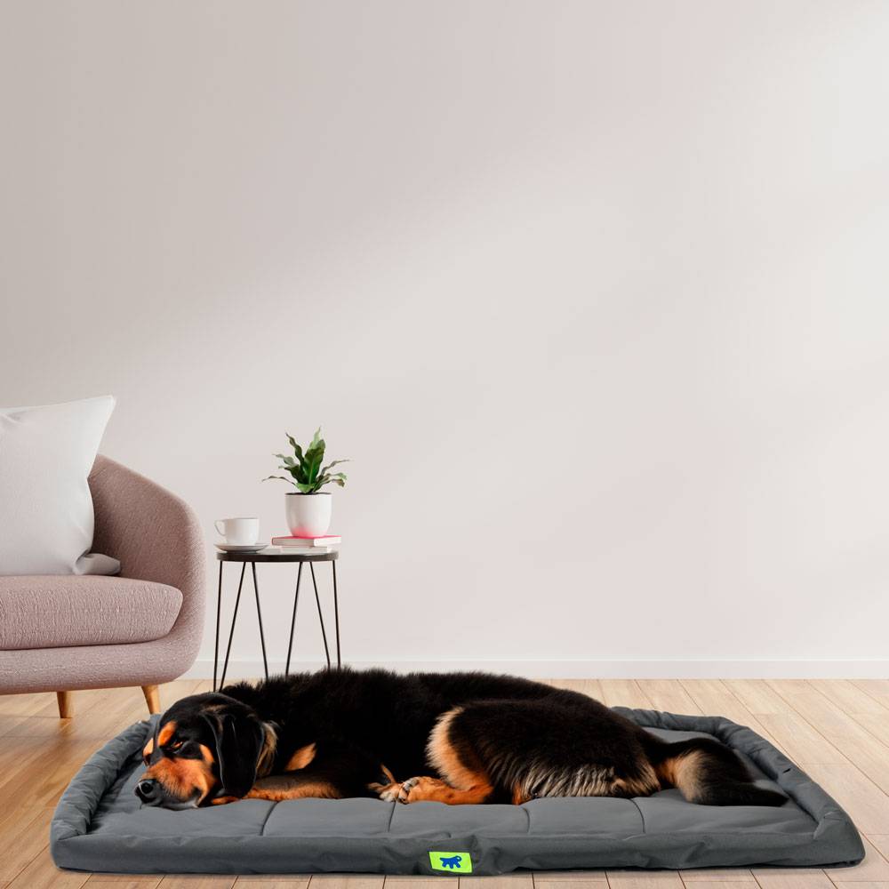Ferplast - Ferplast Panier Chien Coussin Chien Grande Taille Tissu anti-rayures Matelas pour chien imperméable 122 x 76 x 5 cm.Noir - Imagen 3