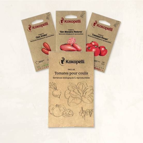 Tomates pour coulis - 3 sachets de graines bio à semer - Image 2
