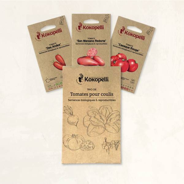 Tomates pour coulis - 3 sachets de graines bio à semer - Imagen 2