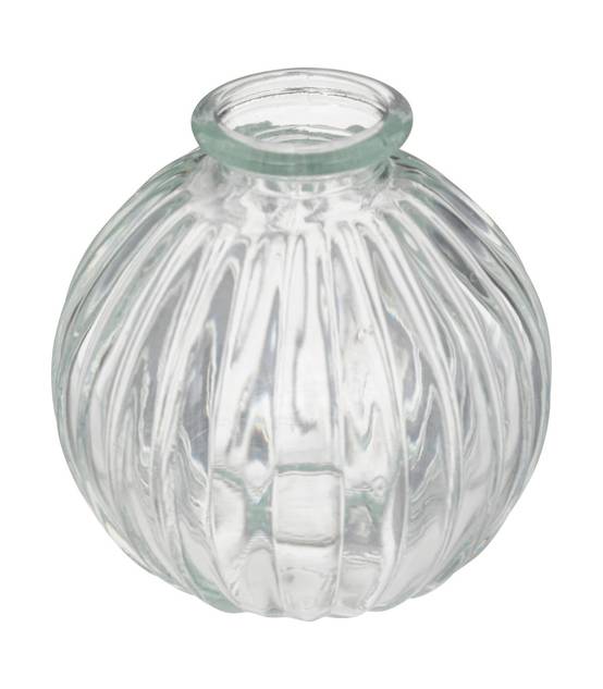 Lot de 3 Vases Soliflores en Verre strié - Image 3