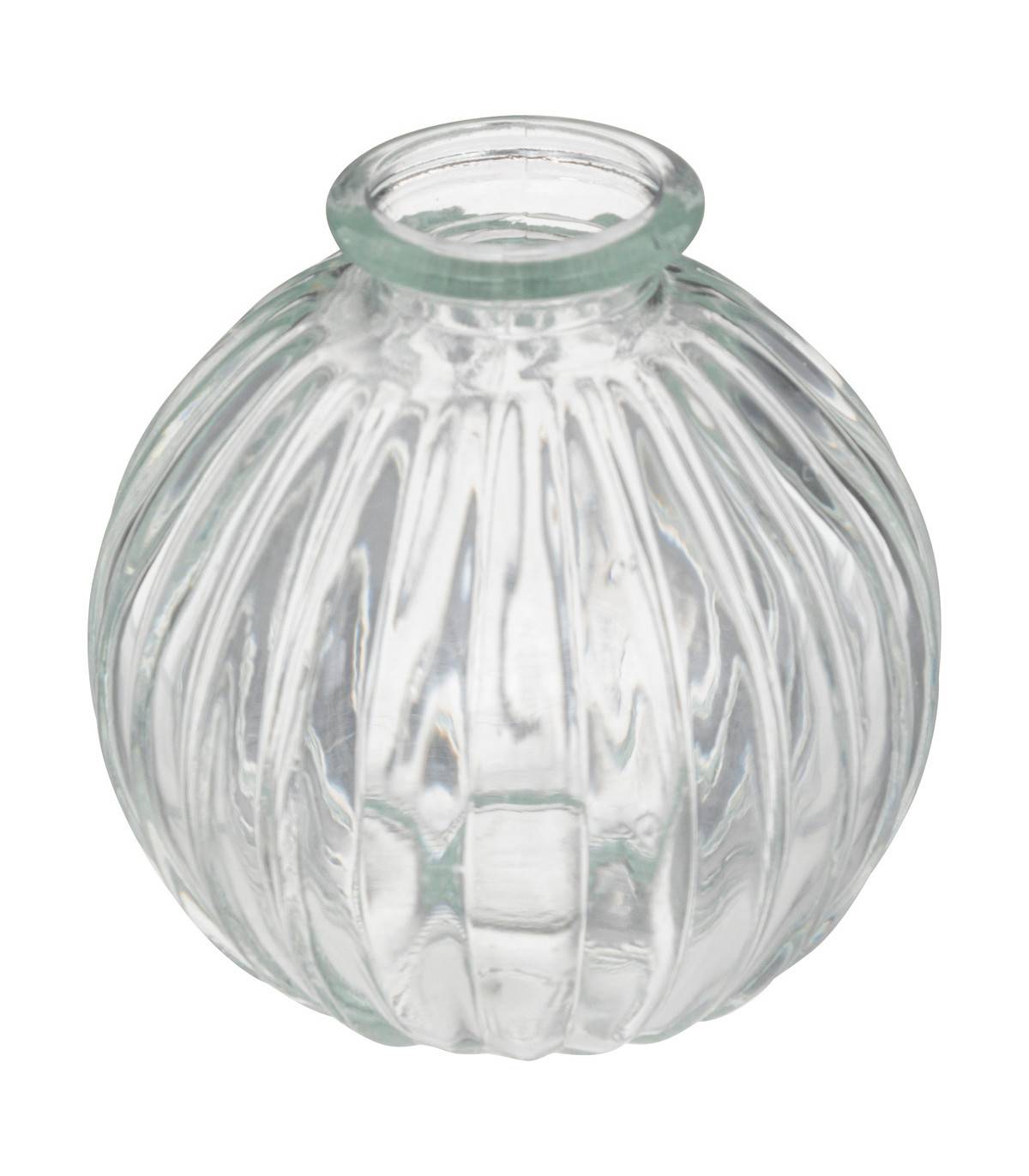 Lot de 3 Vases Soliflores en Verre strié - Imagen 3