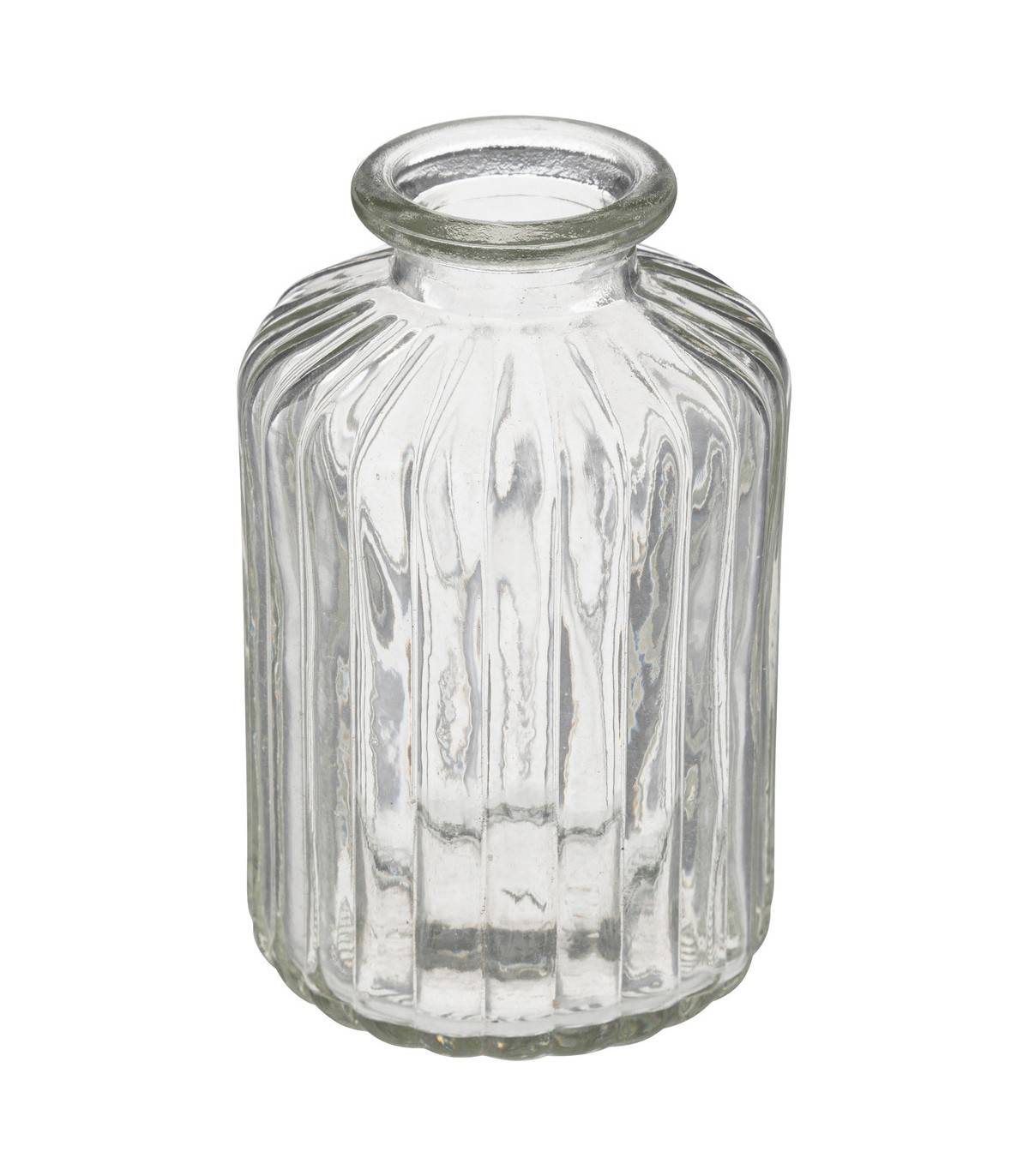 Lot de 3 Vases Soliflores en Verre strié - Imagen 4