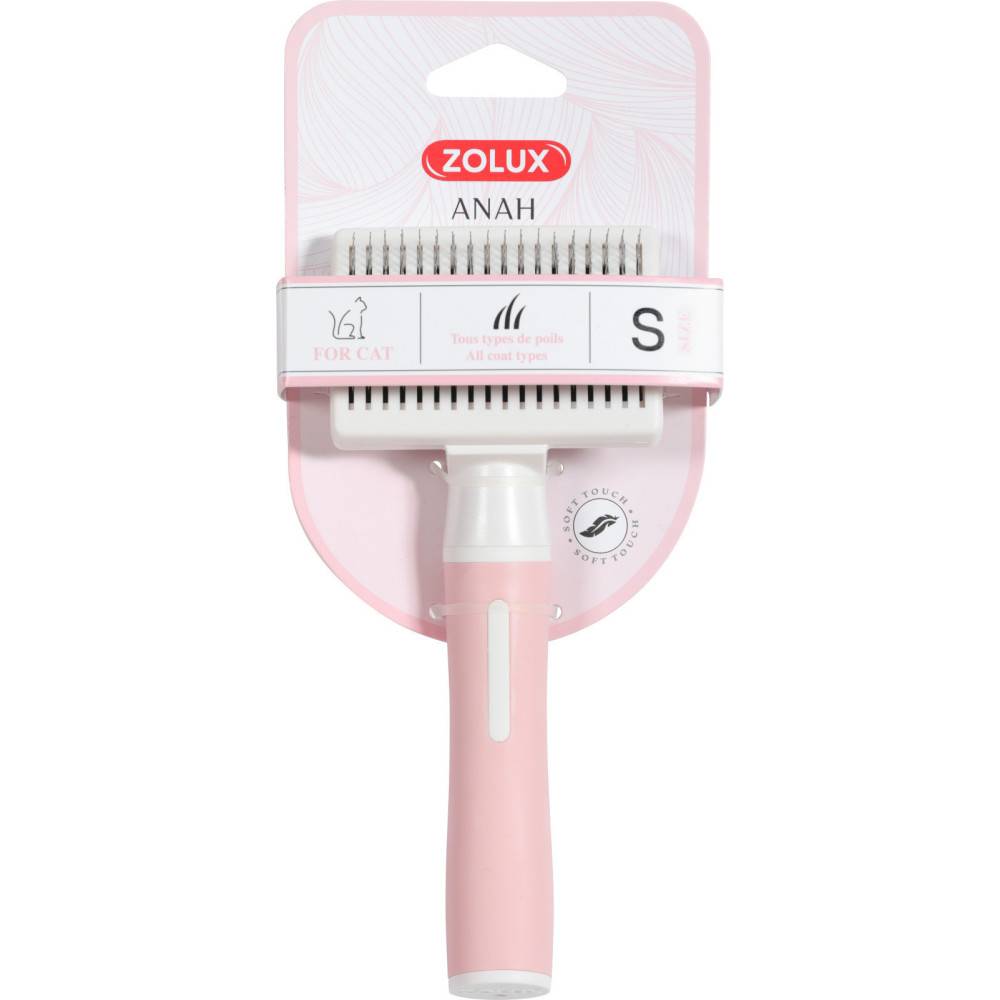 Zolux - Brosse SLICKER retractable taille S pour chat - Imagen 2