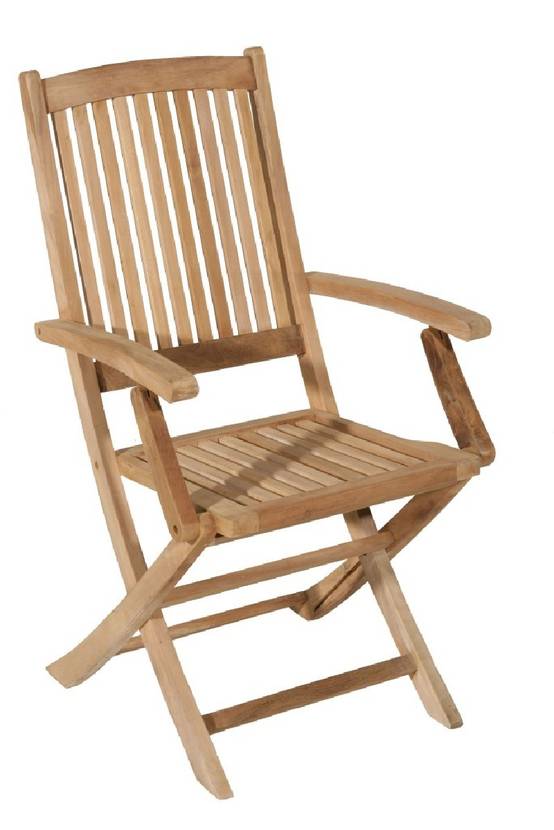 FUN - Ensemble de 2 fauteuils de jardin Lombock en bois Teck - Image 4