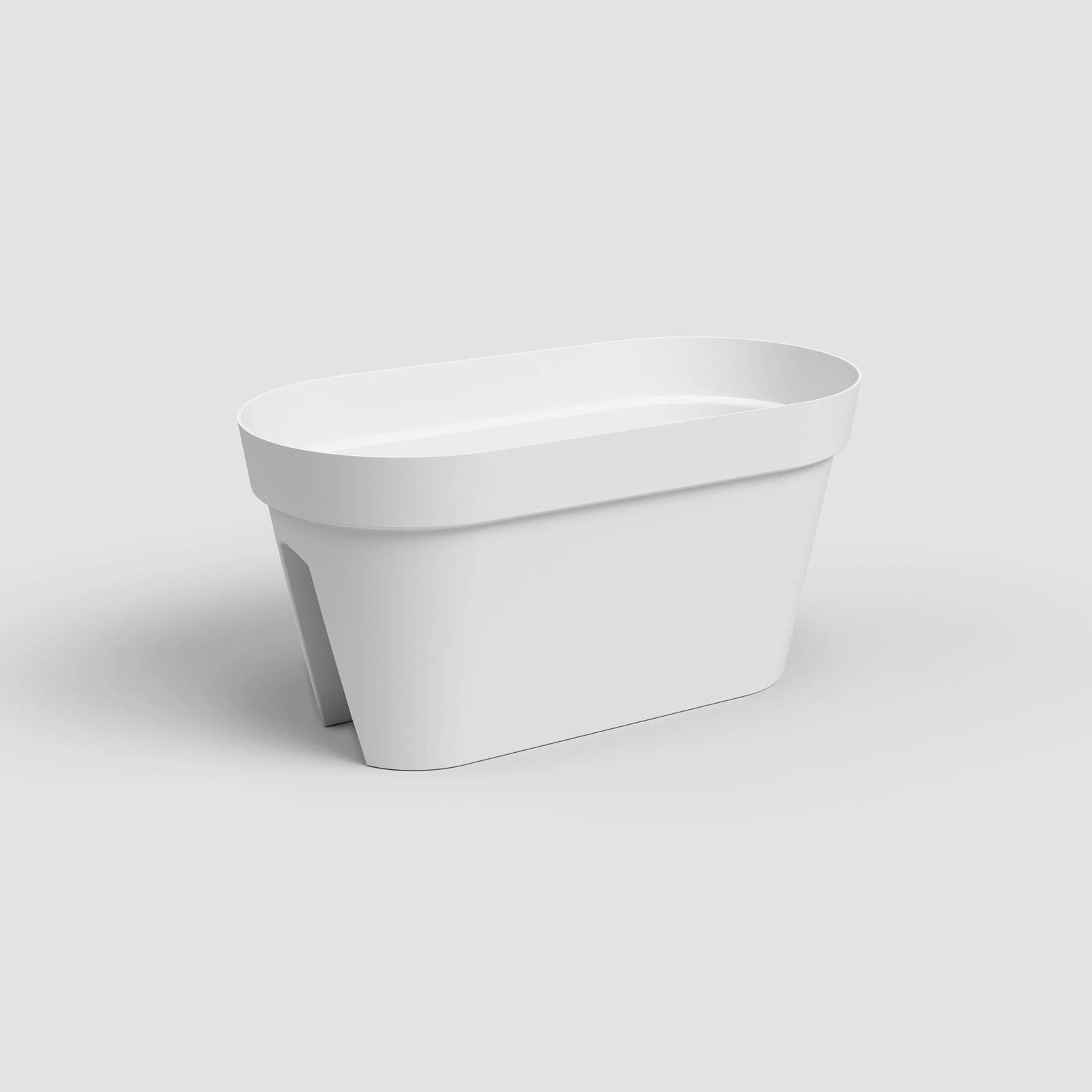 Artevasi - Jardinière de balcon Capri plastique blanc 60 cm - ARTEVASI