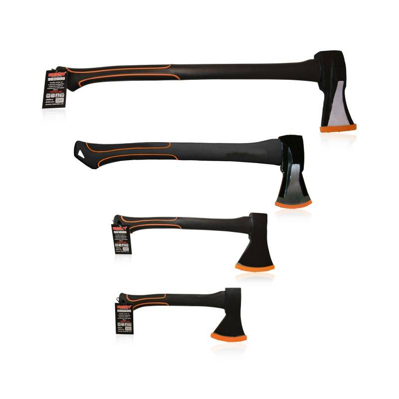 Hecht Set avec 4 Haches merlin a fendre Hachette 30-40-55-63 cm longue Nr.8 - Image 2