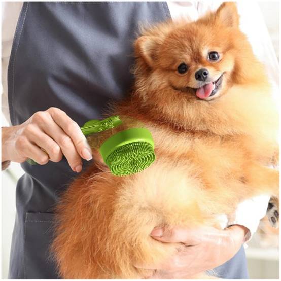Brosse de toilettage efficace pour chien et chat vert pratique - Lytech - Image 5