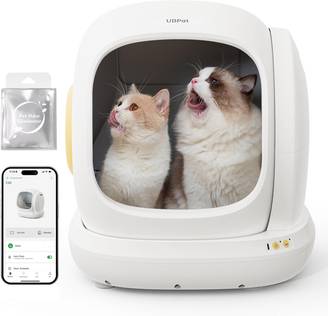 UBPet C20 Bac à Litière Chat Autonettoyante, Grande Ouverture, Contrôle APP, Ultra Sûr, Anti-Odeur, Entrée Basse, Électrique
