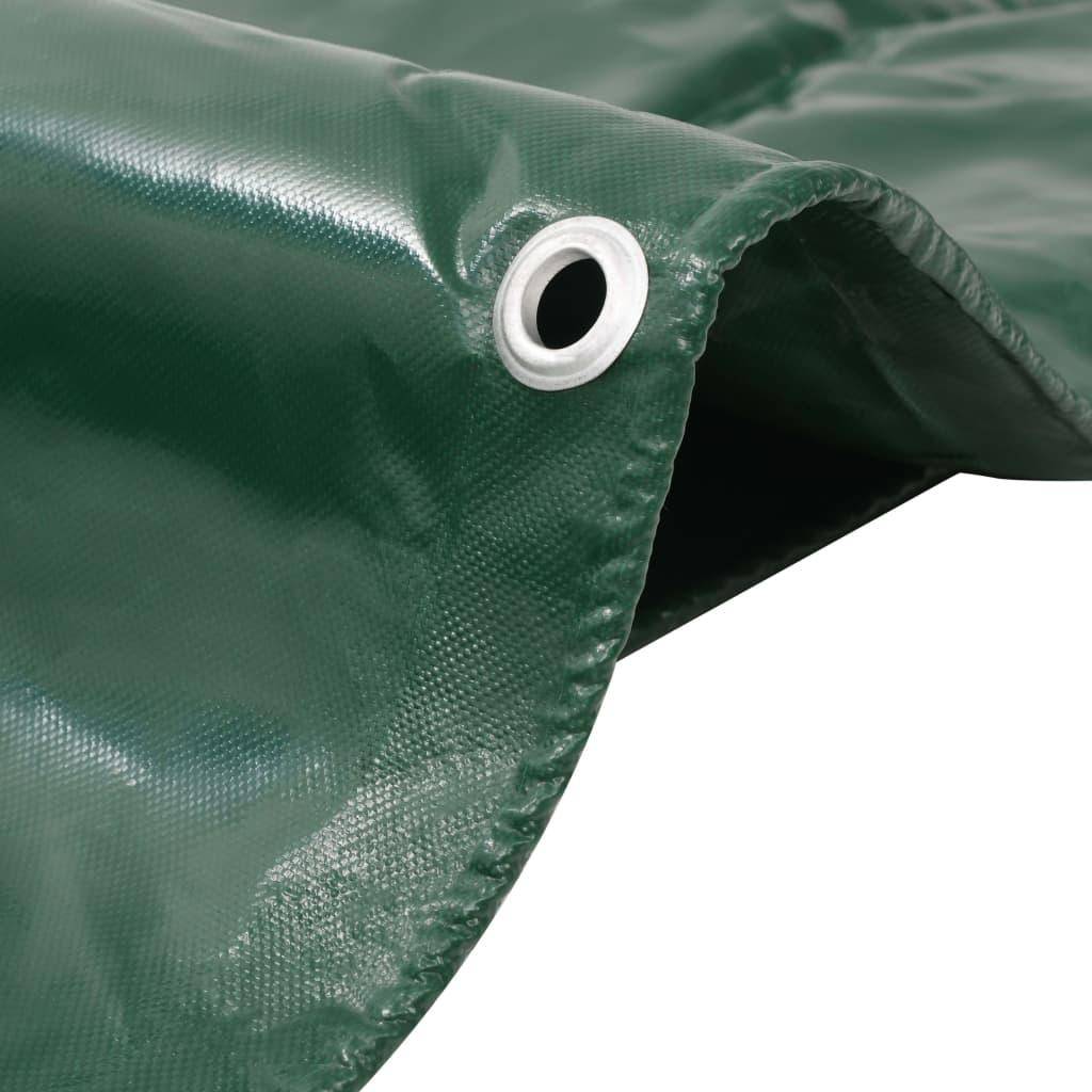 Helloshop26 - Bâche couverture de protection housse de protection imperméable contre UV camping meubles de jardin voitures bateau extérieur 6 x 8 m vert - Imagen 2