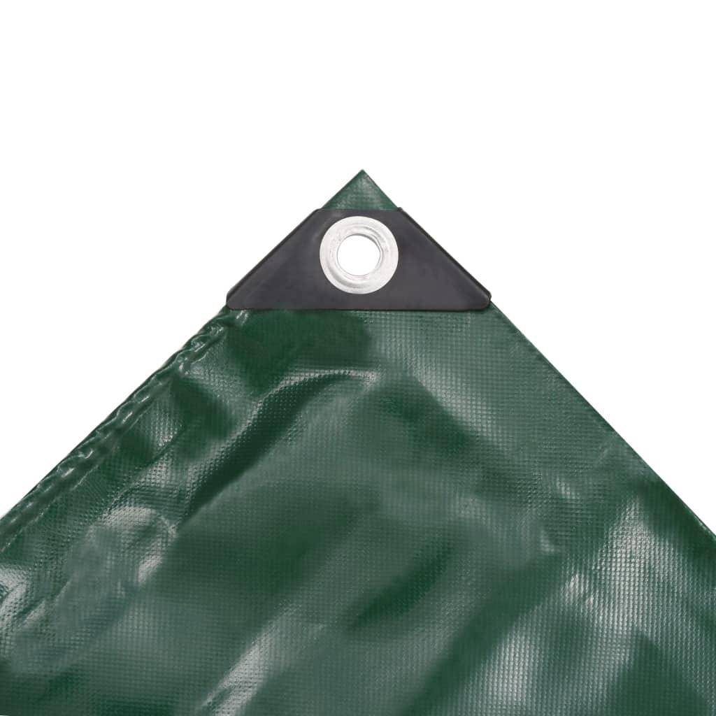 Helloshop26 - Bâche couverture de protection housse de protection imperméable contre UV camping meubles de jardin voitures bateau extérieur 6 x 8 m vert - Imagen 3