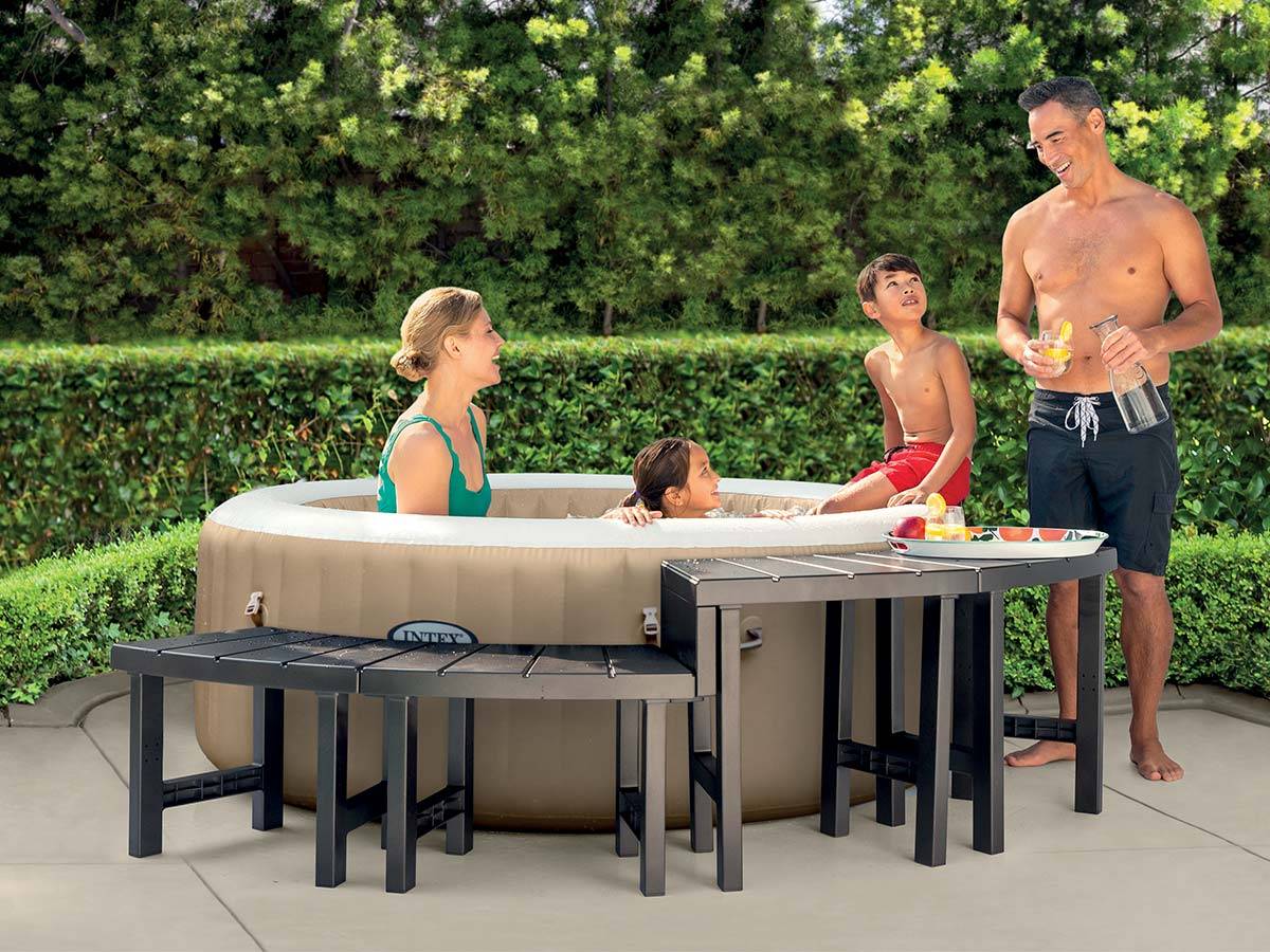 Entourage 4 pièces pour spa gonflable PureSpa rond 4 places - Intex - Image 2
