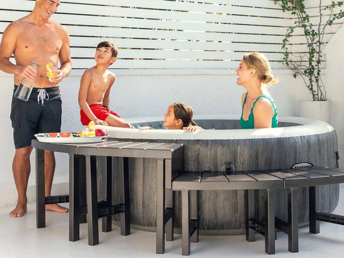 Entourage 4 pièces pour spa gonflable PureSpa rond 4 places - Intex - Image 6